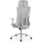 Grey Ergonomic Office Chair with Lumbar Support