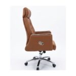 Maret Premium Executive High-Back Office Chair – Ergonomic Faux Leather Boss Chair with Padded Armrests, Diamond Tufted Design, and Heavy-Duty Chrome Base