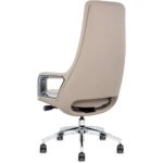 Executive High Back Office Chair Beige for Adults