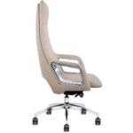 Executive High Back Office Chair Beige for Adults
