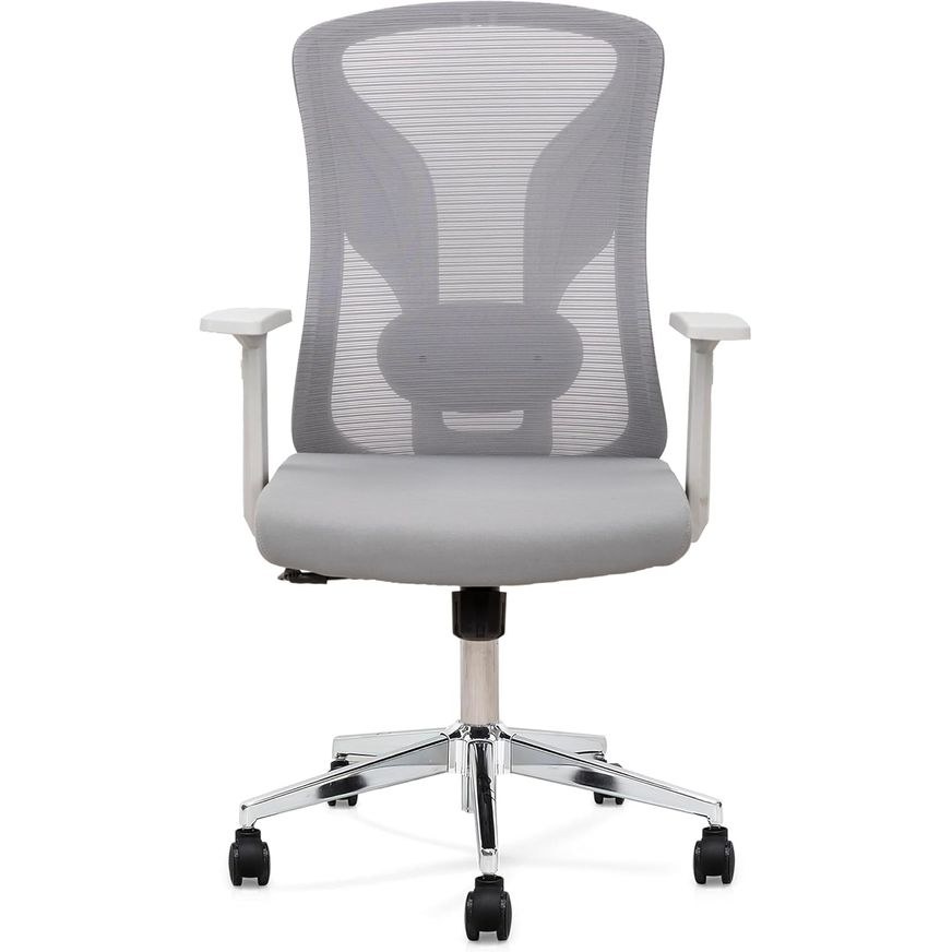 Grey Ergonomic Office Chair for Home - Image 2