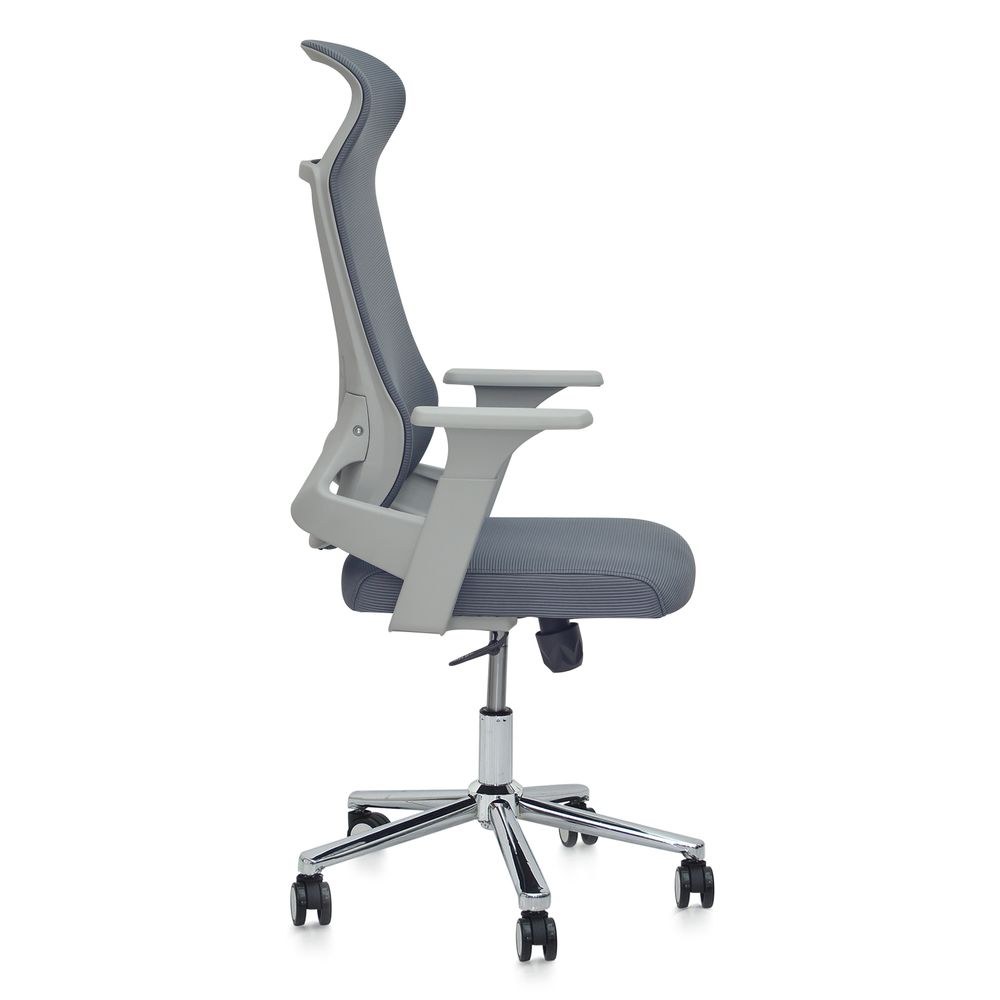 High Back Ergonomic Office Chair Grey/White - Image 3