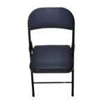 Multi-Purpose Black Folding Chair Indoor Outdoor – Durable Foldable Chair, Compact Storage, Sturdy Build, Non-Slip Feet, Ideal for Home, Office, Patio, Camping & Events