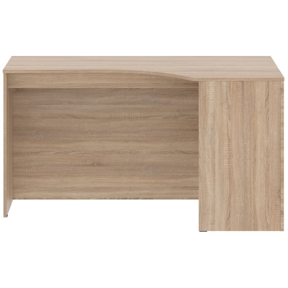 Skyland Sonoma Oak Ergonomic Corner Office Desk Right-Hand 140x90 cm, Reinforced Computer Table with Ergo Cutout and Adjustable Feet, European Quality - Image 3