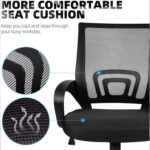 Loriece Medium Back Office Chair | Mesh Executive Chair | Adjustable 360° Swivel Gaming Office Chair for Home & Office Furniture (Black)