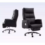Executive Reclining Office Chair with Retractable Footrest