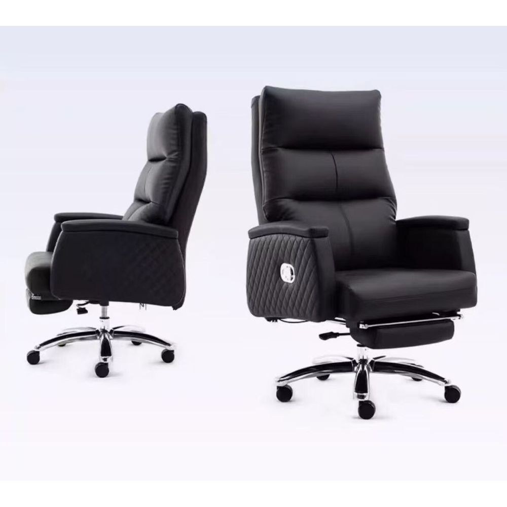 Executive Reclining Office Chair with Retractable Footrest