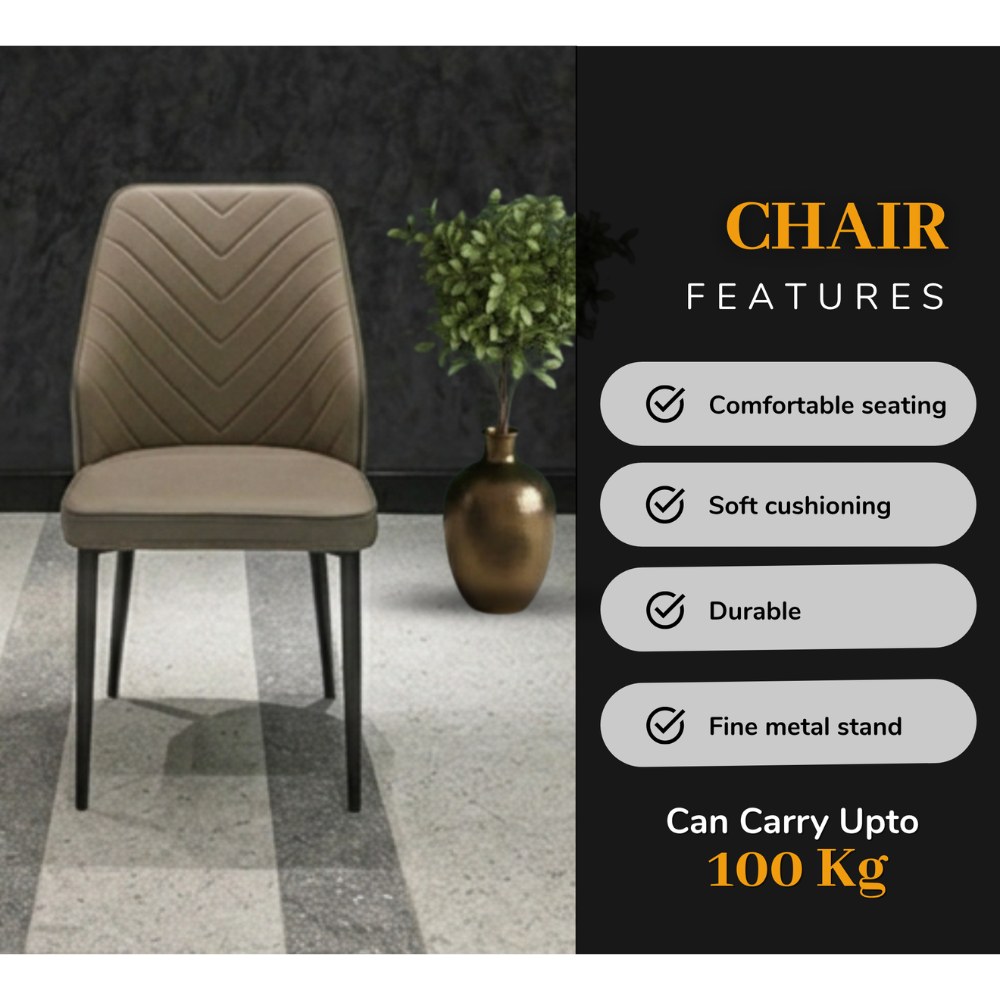 LHFHOMT-7-Pieces Dining Set, (Free Installation) 1 Piece Marble Top Rectangular Table With with 6 Chairs Modern Design Furniture for Home, Kitchen, Dining Room, Cafeteria - Image 5