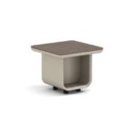 Executive Coffee Table - Modern Two-Tone Wooden Center Table with Integrated Storage