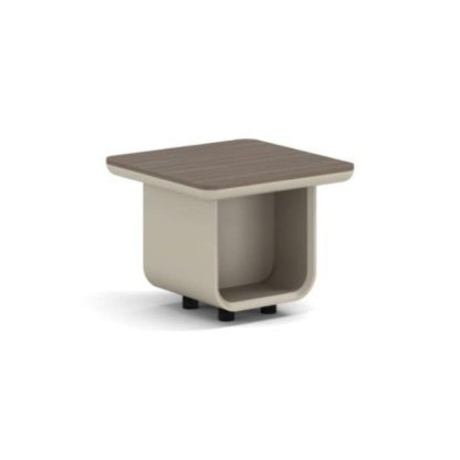 Executive Coffee Table - Modern Two-Tone Wooden Center Table with Integrated Storage