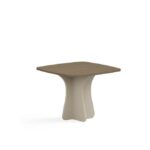 Modern Square Coffee Table with Wooden Top – Compact Accent Table for Living Room, Office & Lounge Area