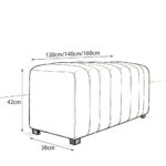 Maple Home Velvet Ottoman Bench,Vertical Stitch Upholstered Bench,Minimalist Bed End Bench,160cm,White