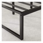Panax PNX Metal Platform Bed Frame with Steel Slat Support/Mattress Foundation (Twin, 14inch)