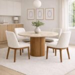 Arabia Wood Dining Chair White