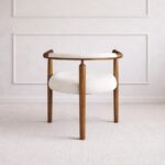 Kairo Wood Armchair White
