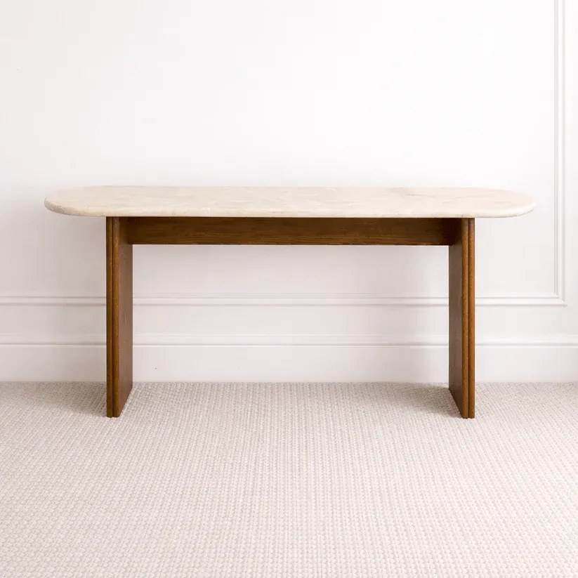 Arabia Marble Console Table Beige - Image 2