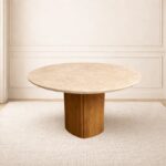 Arabia Marble Dining Table Beige