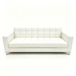 Maple Home 3 Seater Sofa of Office Sofa Set,White,PU Leather,for Office Living Room