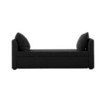 Maple Home Boucle Storage Ottoman Bench Seat,151cm,Black