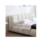 Wooden Twist Awf Modernize Boucle Upholstery Bed for Luxury Bedroom Contemporary, Stylish, and Elegant