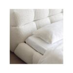 Wooden Twist Awf Modernize Boucle Upholstery Bed for Luxury Bedroom Contemporary, Stylish, and Elegant