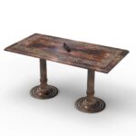 Wooden Twist Sculpte Hand Carved Solid Wood Coffee Table
