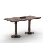 Wooden Twist Sculpte Hand Carved Solid Wood Coffee Table