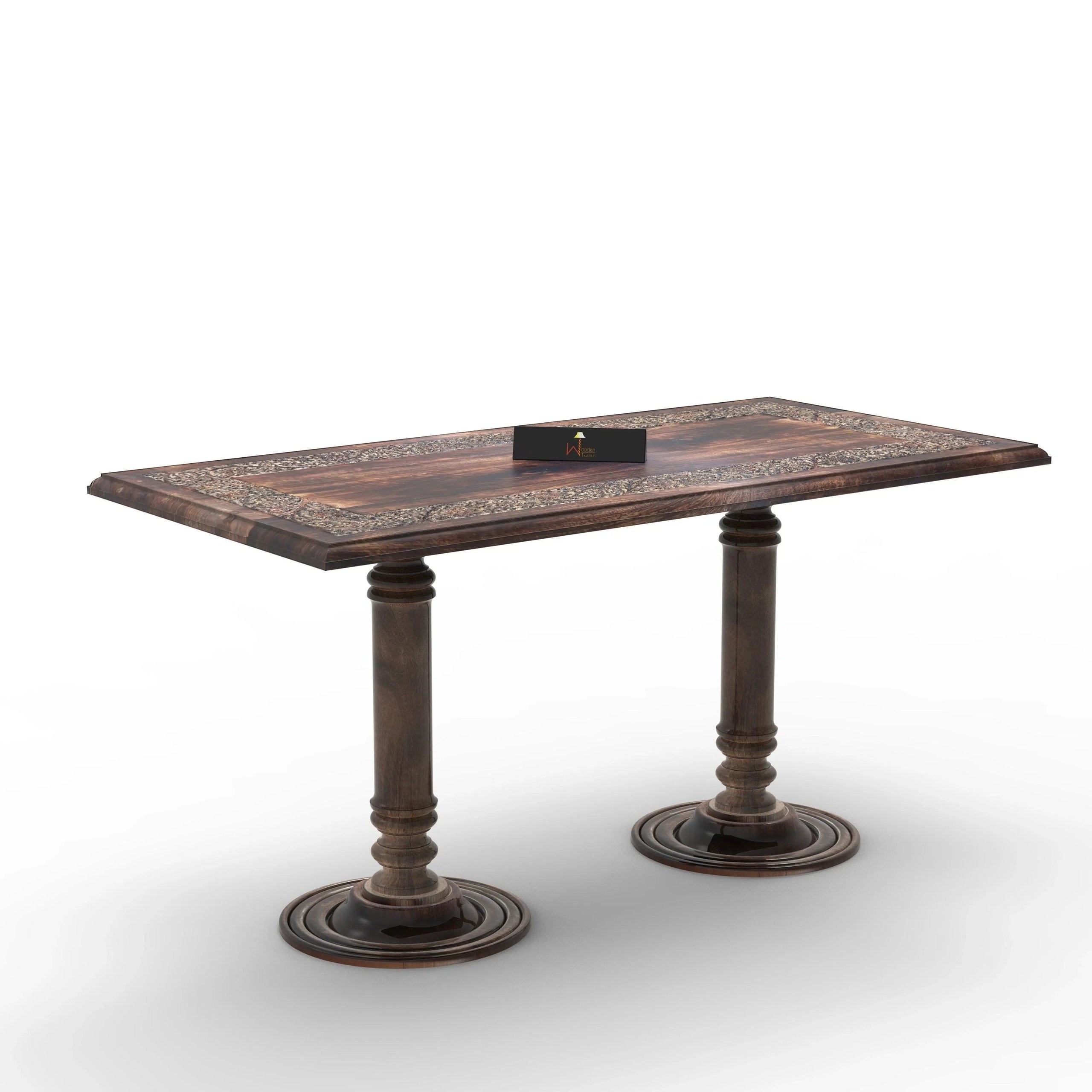 Wooden Twist Sculpte Hand Carved Solid Wood Coffee Table - Image 5