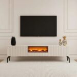 Myra Fire Tv Unit 200cm Cream