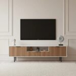 Zara Tv Unit Cream Walnut 200cm