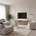Zara Tv Unit Cream Walnut 200cm