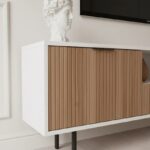 Zara Tv Unit Cream Walnut 200cm