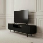 Zara Tv Unit Black 200cm