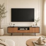 Zara Tv Unit Black Walnut 200cm