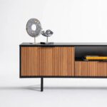 Zara Tv Unit Black Walnut 200cm
