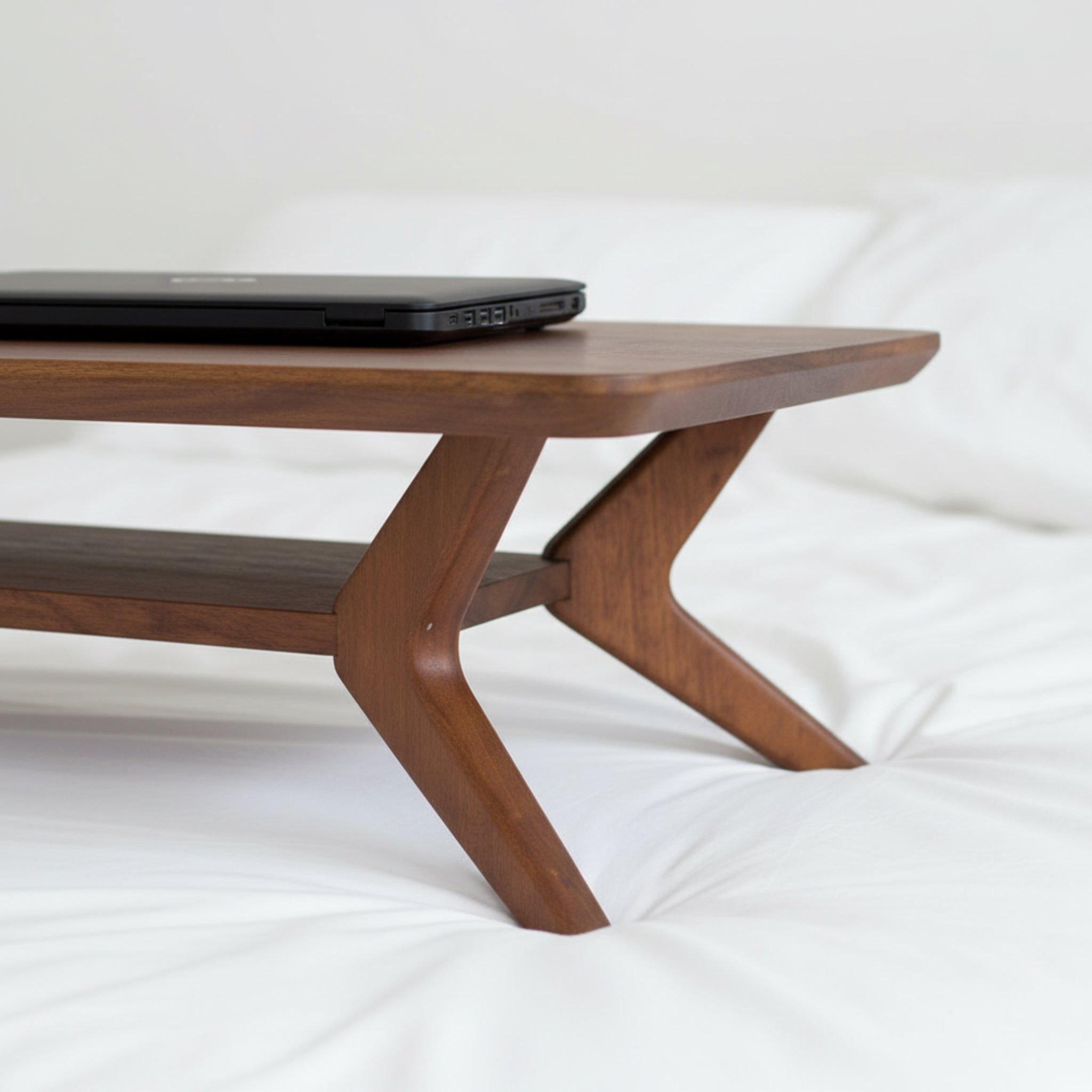 Stride Wooden Laptop Stand - Brown - Image 4