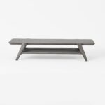 Studo Wooden Laptop Stand With Shelf Storage - Grey