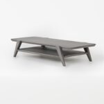 Studo Wooden Laptop Stand With Shelf Storage - Grey