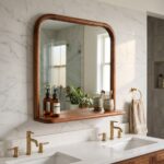 Erica Wall Mirror - Walnut