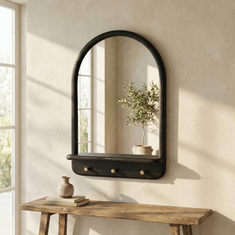 Arc Wall Mirror - Black