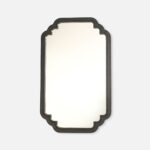 Celia Wall Mirror With Wooden Frame - Black