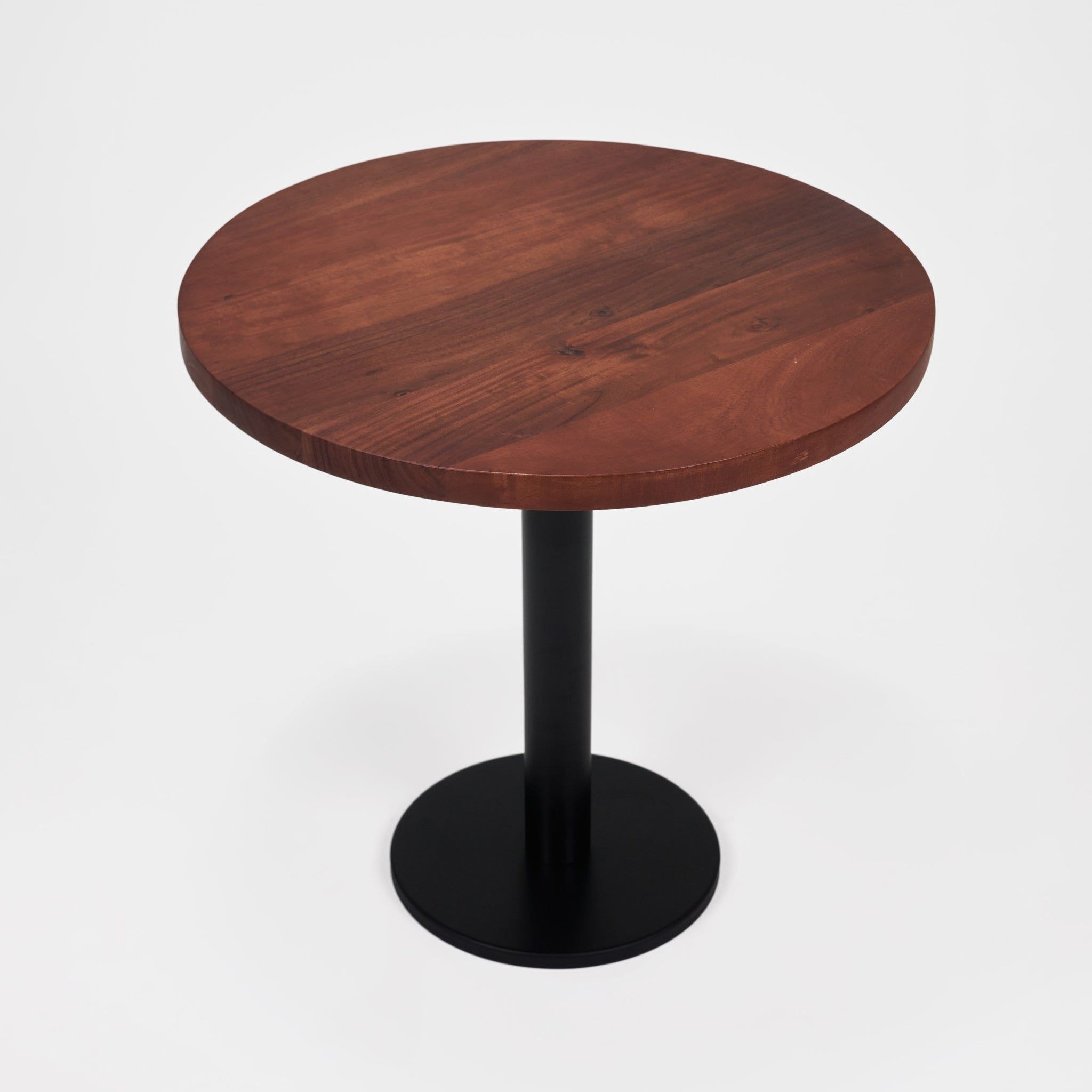 Joyce Side Table With Wooden Top - Black & Walnut - Image 5