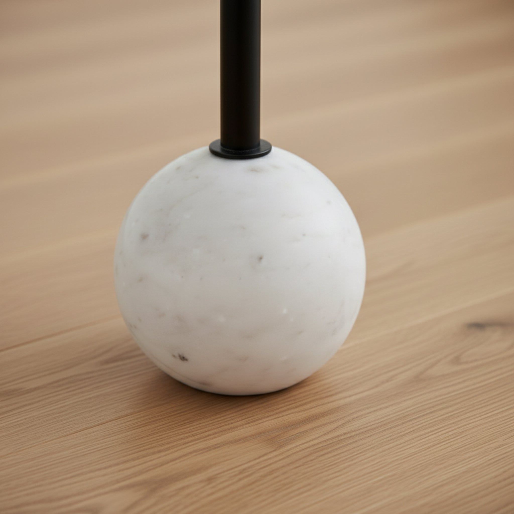 Yona Side Table With Marble Base - Black & White - Image 4
