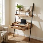 Array Ladder Desk - Natural & Black