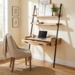 Array Ladder Desk - Natural & Black