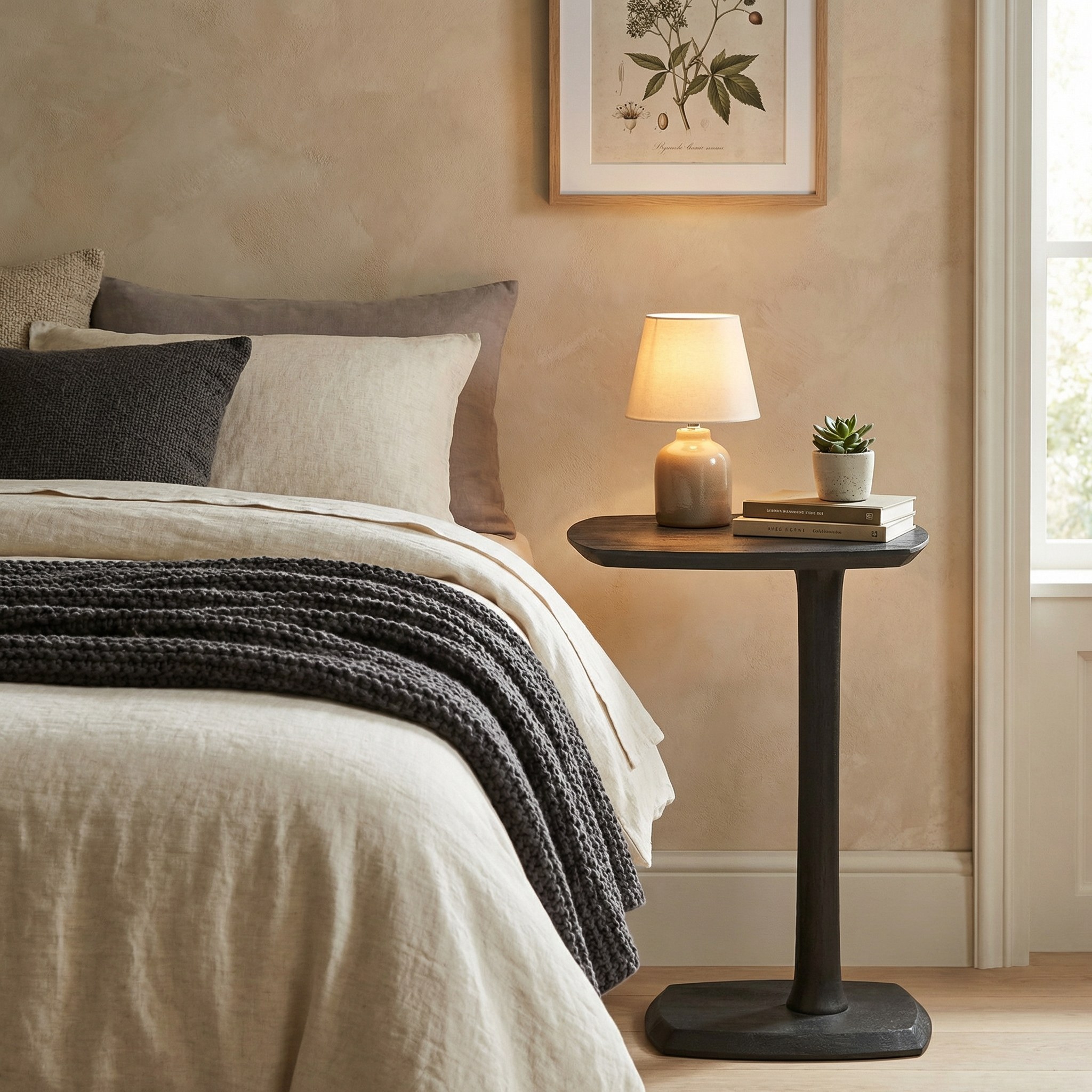 Tilly Wooden Side Table - Black - Image 4