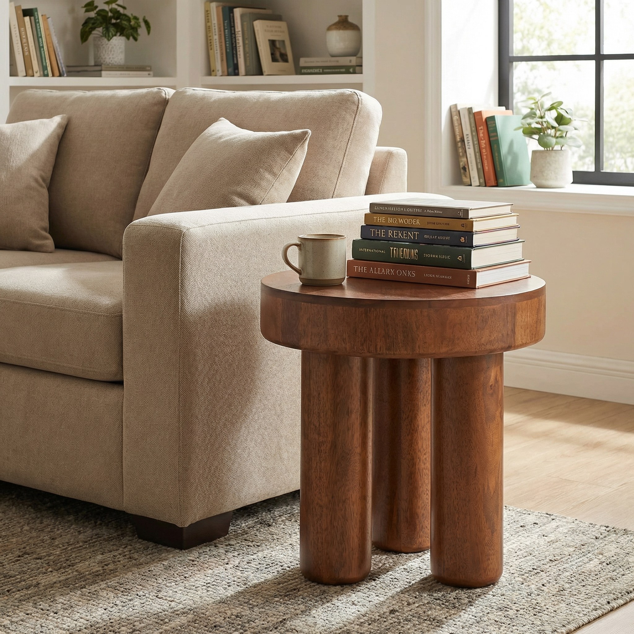 Hugo Side Table - Walnut - Image 4