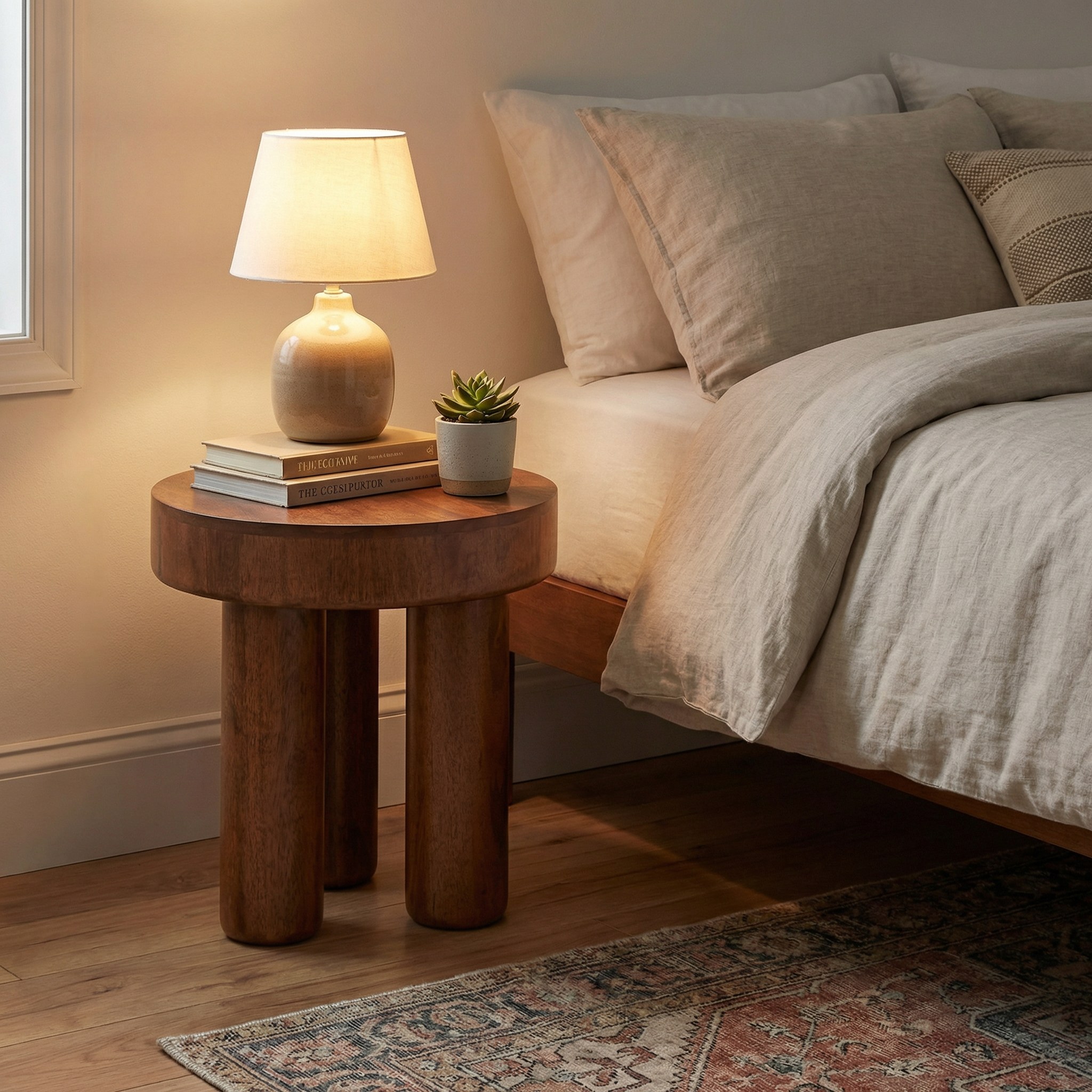 Hugo Side Table - Walnut - Image 5