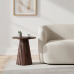 Agnus Side Table - Light Walnut
