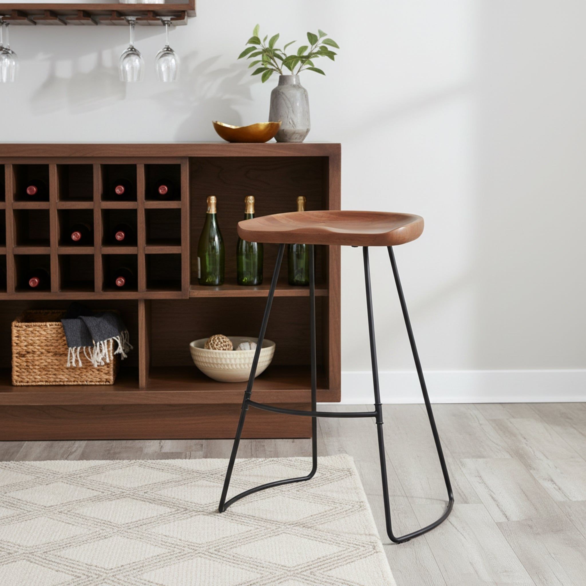 Toby Bar Stool - Walnut